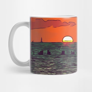 Sunset in Key West Florida Mug